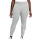 Nike Women's Sportswear Essential Mid-Rise Swoosh Leggings - Dark Grey Heather/White