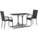 vidaXL 3072452 Juego de comedor de patio, 1 Mesa incl. 2 Sillas