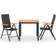 vidaXL 3060076 Matgrupp, 1 Bord inkl. 2 Stolar
