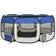 vidaXL Box Per Cani Pieghevole Con Borsa Trasporto Blu 145x145x61 cm