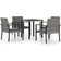 vidaXL 3065712 Matgrupp, 1 Bord inkl. 4 Stolar