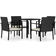 vidaXL 3065712 Matgrupp, 1 Bord inkl. 4 Stolar
