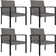 vidaXL 3065712 Matgrupp, 1 Bord inkl. 4 Stolar