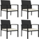 vidaXL 3065712 Matgrupp, 1 Bord inkl. 4 Stolar