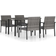 vidaXL 3065713 Juego de comedor de patio, 1 Mesa incl. 4 Sillas