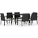 vidaXL 3065714 Juego de comedor de patio, 1 Mesa incl. 6 Sillas