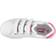 Slazenger Jr Ash Vel Trainers - White/Cerise