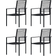 vidaXL 3060256 Essgruppe, 1 Tisch einschl. 4 Stühle