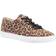 Hush Puppies Tessa Leopard Print Cuero Entrenadores - Marrón