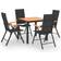 vidaXL 3060077 Juego de comedor de patio, 1 Mesa incl. 4 Sillas