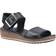Hush Puppies Ellie Leren Sandalen - Zwart