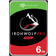 Seagate IronWolf Pro 6TB NAS Hard Drive 7200 RPM 256MB Cache CMR SATA 6.0Gb/s 3.5' Internal HDD ST6000NE000