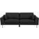 Beliani Torget Black Sofa 226cm 3 Seater