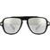 Versace Medusa Charm Sunglasses - Black/Light Grey Mirror/Silver