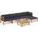 vidaXL 3058238 Loungesæt, 1 borde inkl. 4 sofaer