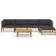 vidaXL 3058238 Loungeset, 1 Bord inkl. 4 Soffor
