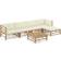 vidaXL 3058238 Loungesæt, 1 borde inkl. 4 sofaer