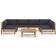 vidaXL 3058234 Loungeset, 1 Bord inkl. 6 Soffor