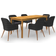 vidaXL 3067918 Matgrupp, 1 Bord inkl. 6 Stolar