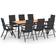 vidaXL 3060057 Patio Dining Set, 1 Table incl. 8 Chairs