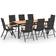 vidaXL 3060081 Juego de comedor de patio, 1 Mesa incl. 8 Sillas