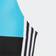 Adidas Colorblock 3-Stripes Swimsuit - Black/Signal Cyan/White (GQ1146)