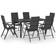 vidaXL 3060049 Set da pranzo per patio, 1 Tavolo incluso 6 Sedie
