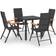 vidaXL 3060071 Matgrupp, 1 Bord inkl. 4 Stolar