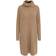 Only Onljana L/S Cowlnck Dress Wool Knt - Marrone