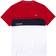 Lacoste Crew Neck Breathable Colourblock T-shirt - Red/White/Navy Blue