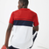 Lacoste Crew Neck Breathable Colourblock T-shirt - Red/White/Navy Blue