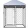 vidaXL Outdoor Dog Kennel with Roo