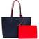 Lacoste Anna Reversible Bicolour Tote Bag - Marine Rouge