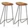 vidaXL Solid Acacia Wood Bar Stool 76cm 2pcs