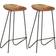 vidaXL Solid Acacia Wood Barstol 76cm 2stk
