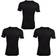 Lacoste Lounge Slim T-shirts 3-pack - Black