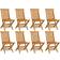 vidaXL 3072916 8-pack Garden Dining Chair