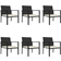 vidaXL 3065709 Havemøbelsæt, 1 borde inkl. 6 stole