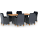 vidaXL 3060165 Essgruppe, 1 Tisch einschl. 6 Stühle