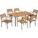 vidaXL 44231 Ensemble repas de patio, 1 Table incluse 6 Chaises