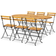 vidaXL 3058157 Patio Dining Set, 1 Table incl. 6 Chairs