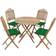 vidaXL 3063980 Ensemble repas de patio, 1 Table incluse 4 Chaises