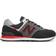 New Balance 574 Black Grey Velocity Red