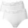 Trofé Lace Trimmed Midi Briefs 2-pack - White