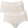 Trofé Lace Trimmed Midi Briefs 2-pack - Beige