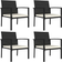 vidaXL 315111 4-pack Trädgårdsmatstol
