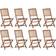 vidaXL 3075112 8-pack Chaise de jardin pour repas