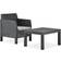 vidaXL 315641 Loungeset, 1 Bord inkl. 1 Stolar