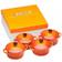 Le Creuset Volcanic Stoneware Petite Set med lock 4 delar