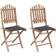 vidaXL 3063987 2-pack Chaise de jardin pour repas